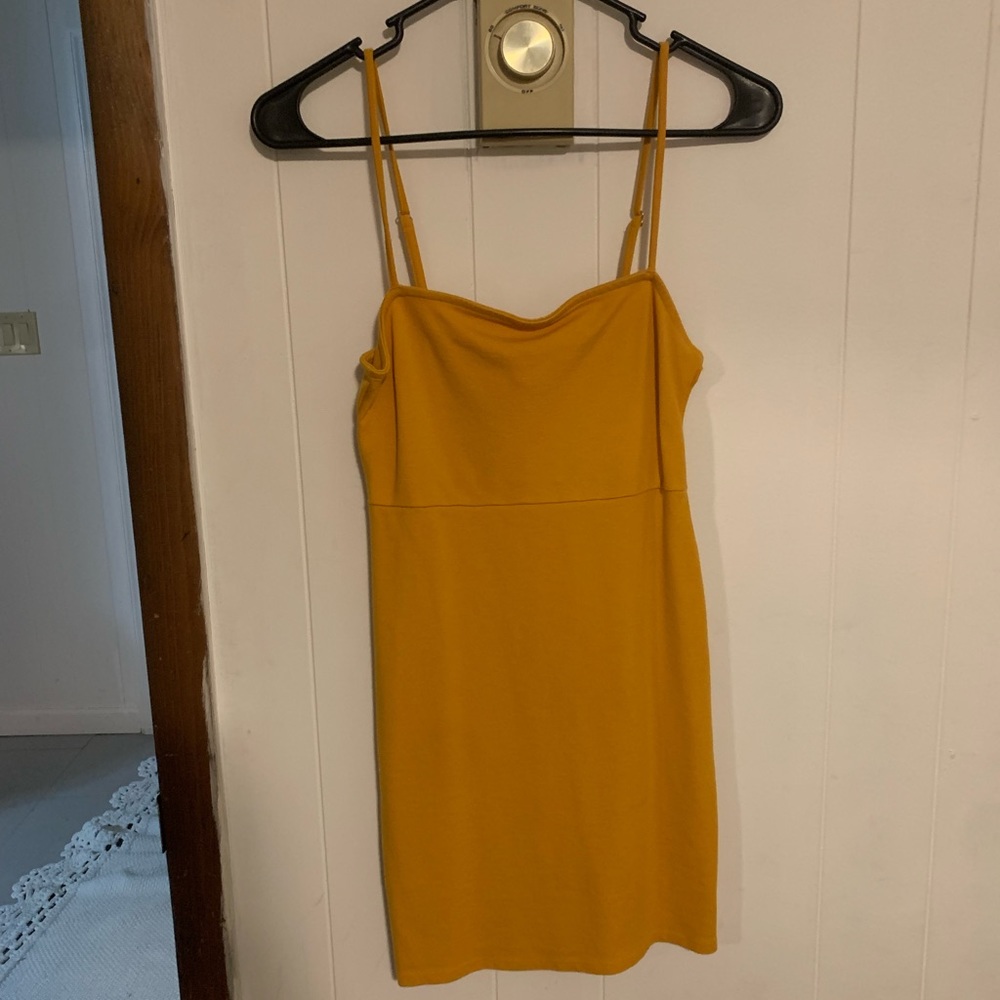 Burt yellow mini dress